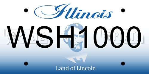 WSH1000 Illinois License Plate