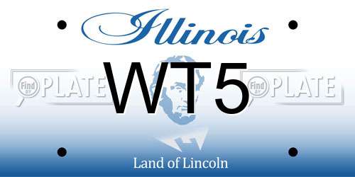 WT5 Illinois License Plate