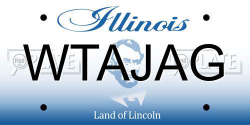 WTAJAG Illinois License Plate