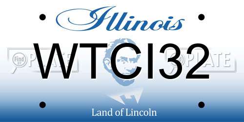 WTCI32 Illinois License Plate
