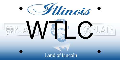 WTLC Illinois License Plate