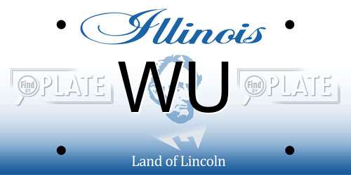 WU Illinois License Plate