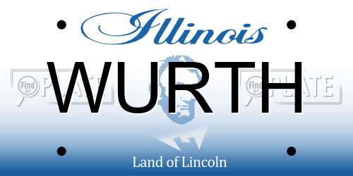 WURTH Illinois License Plate