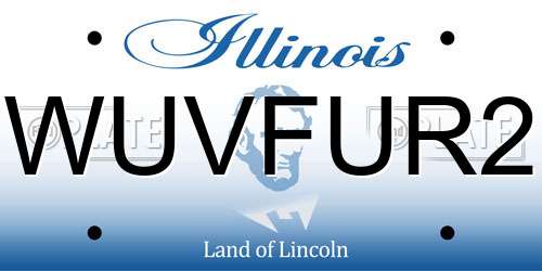WUVFUR2 Illinois License Plate