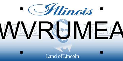 WVRUMEA Illinois License Plate
