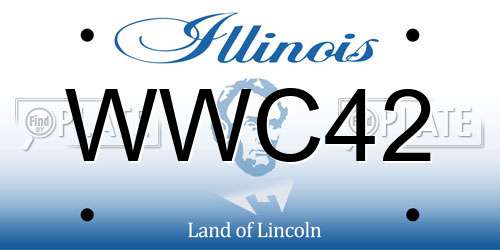 WWC42 Illinois License Plate