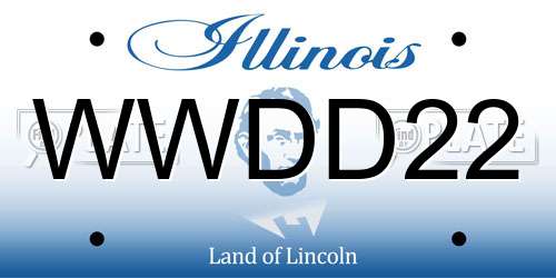 WWDD22 Illinois License Plate