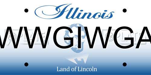 WWGIWGA Illinois License Plate