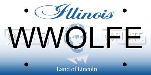 WWOLFE Illinois License Plate