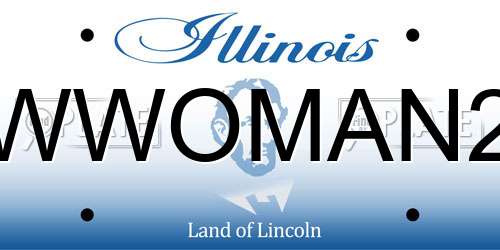 WWOMAN2 Illinois License Plate