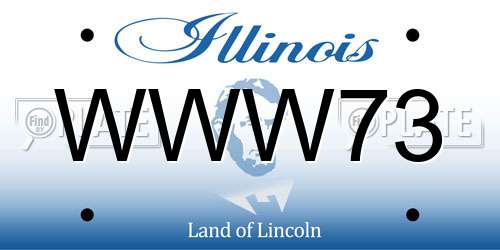 WWW73 Illinois License Plate