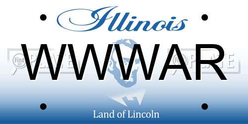 WWWAR Illinois License Plate