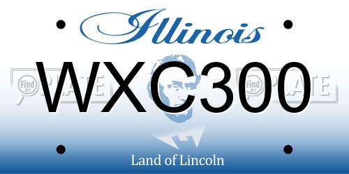 WXC300 Illinois License Plate