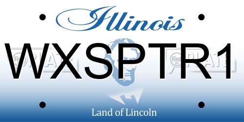 WXSPTR1 Illinois License Plate