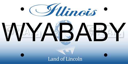 WYABABY Illinois License Plate