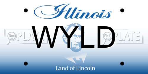 WYLD Illinois License Plate
