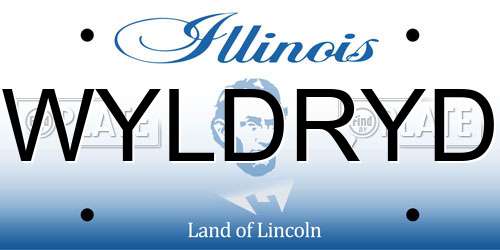 WYLDRYD Illinois License Plate
