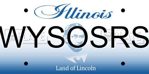 WYSOSRS Illinois License Plate