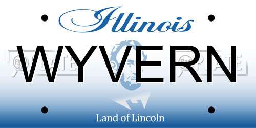 WYVERN Illinois License Plate