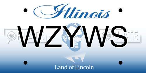 WZYWS Illinois License Plate