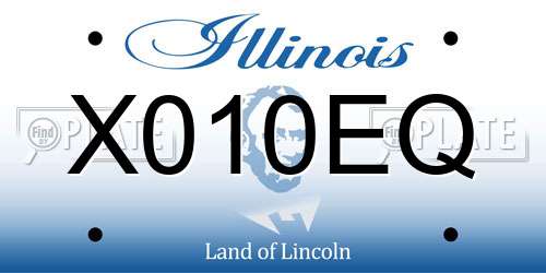 X010EQ Illinois License Plate