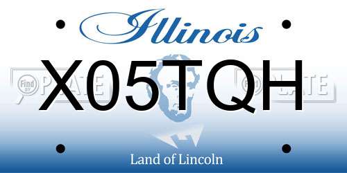 X05TQH Illinois License Plate