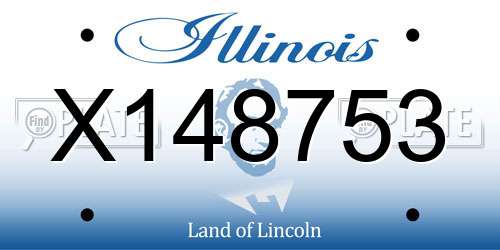 X148753 Illinois License Plate