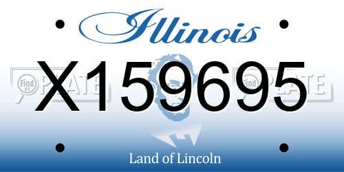 X159695 Illinois License Plate