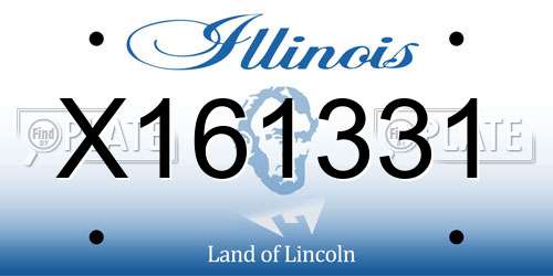 X161331 Illinois License Plate