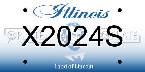 X2024S Illinois License Plate