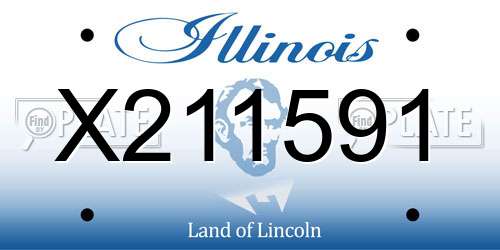 X211591 Illinois License Plate
