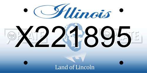 X221895 Illinois License Plate