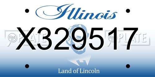 X329517 Illinois License Plate