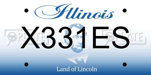 X331ES Illinois License Plate