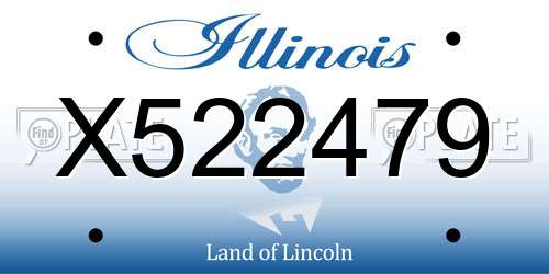 X522479 Illinois License Plate