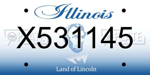 X531145 Illinois License Plate