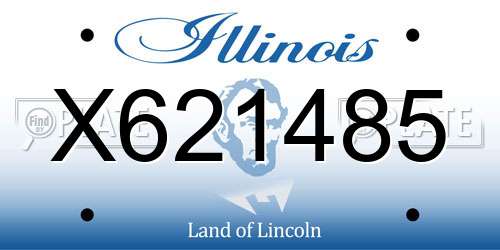 X621485 Illinois License Plate