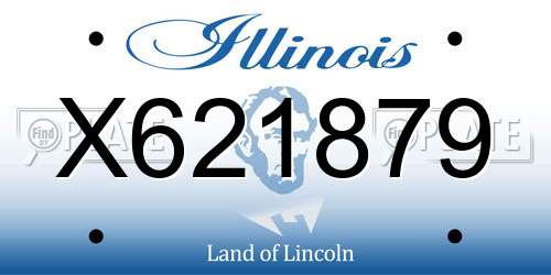 X621879 Illinois License Plate