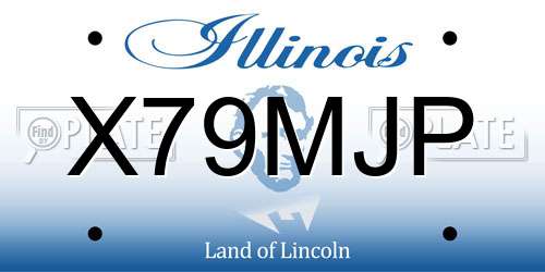 X79MJP Illinois License Plate