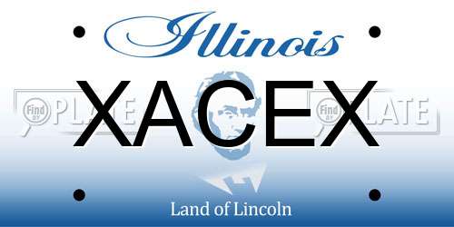 XACEX Illinois License Plate