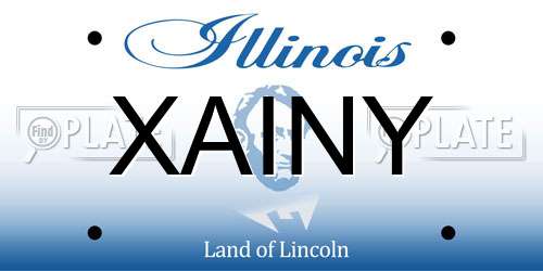XAINY Illinois License Plate