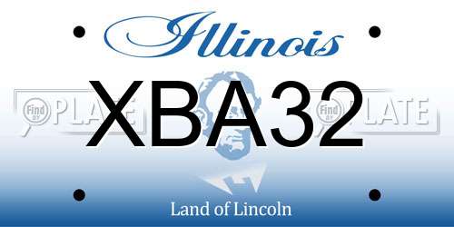 XBA32 Illinois License Plate