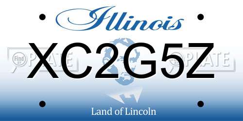 XC2G5Z Illinois License Plate