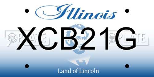 XCB21G Illinois License Plate