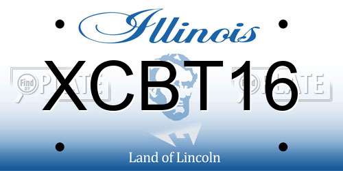 XCBT16 Illinois License Plate