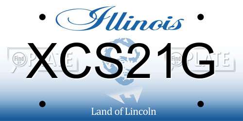XCS21G Illinois License Plate
