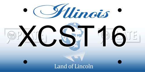 XCST16 Illinois License Plate