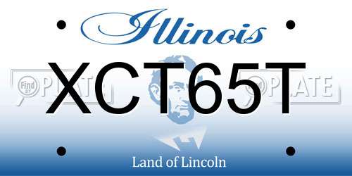 XCT65T Illinois License Plate
