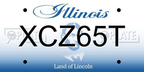 XCZ65T Illinois License Plate