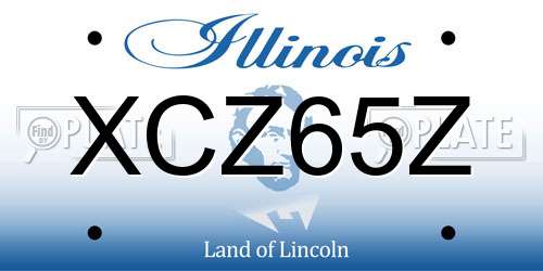 XCZ65Z Illinois License Plate